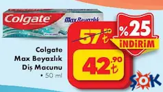 COLGATE MAX BEYAZLIK DİŞ MACUNU 50 ML